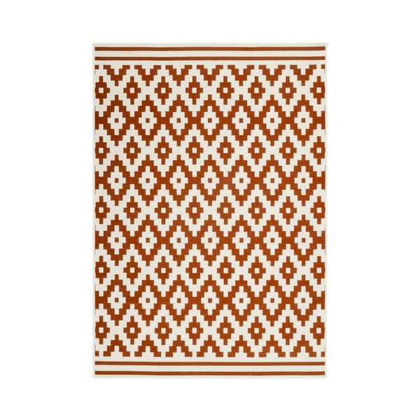 Oranžovo-biely koberec Kayoom Stella 300, 200 x 290 cm