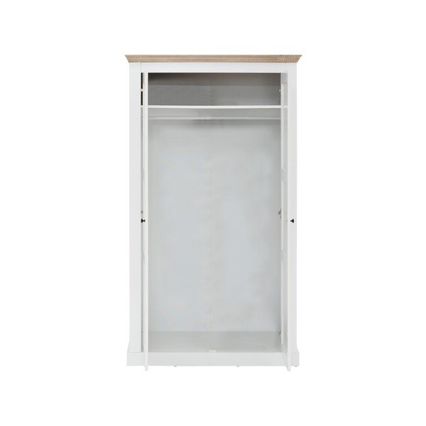 Biela šatníková skriňa 100x180 cm Binza – Støraa-image-2