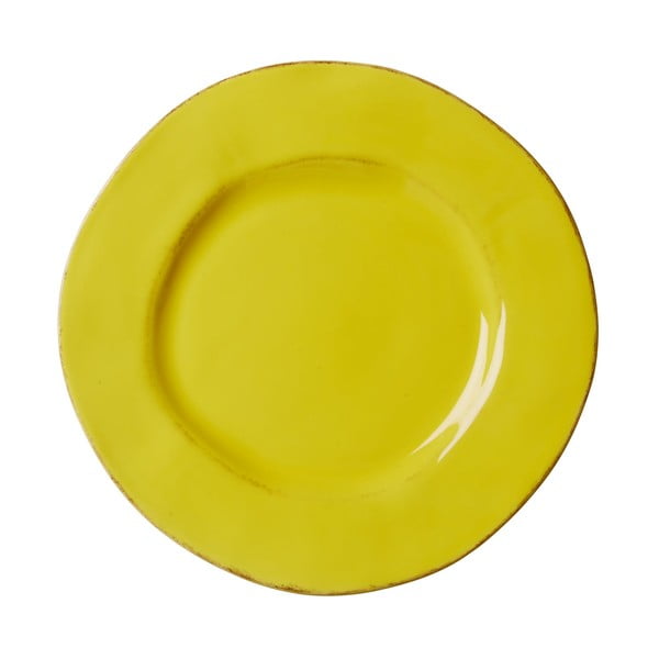 Keramický tanier Shaped Yellow
