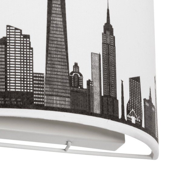 Čierno-biele nástenné svietidlo SULION Skyline-image-1