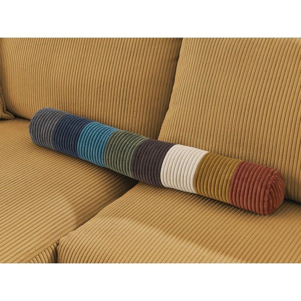 Menčestrový modul pohovky (stredový diel) v horčicovej farbe Nihad modular – Bobochic Paris-image-3