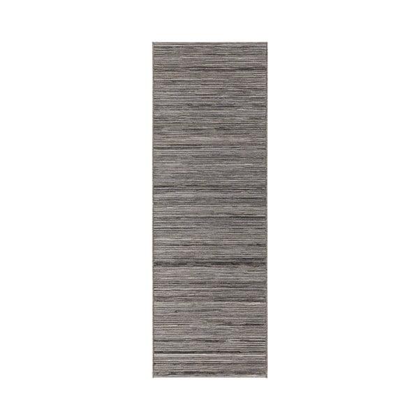 Sivý koberec vhodný aj do exteriéru Lotus, 80 × 240 cm