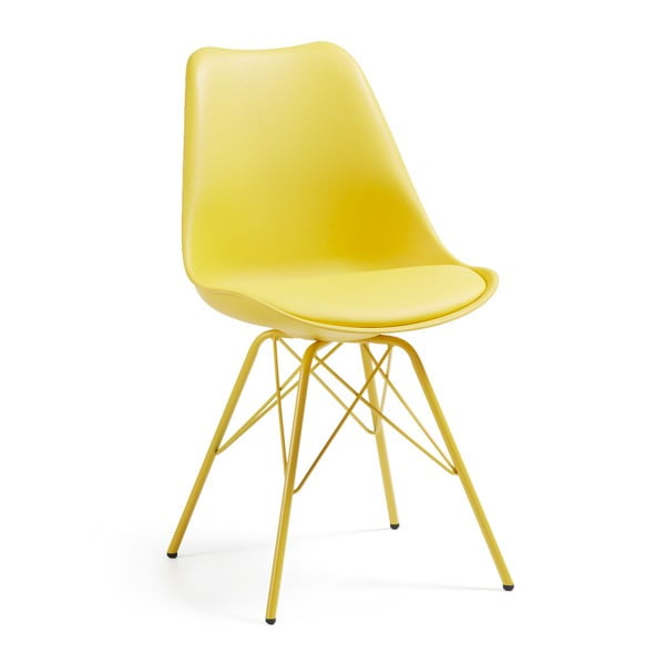 Žltá stolička La Forma Lars Epoxy