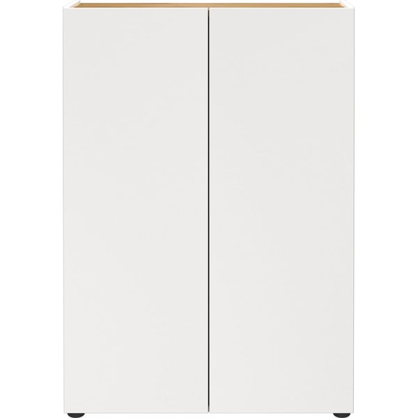 Biela skrinka v dekore duba 74x105x33 cm Alviano – Germania-image-4