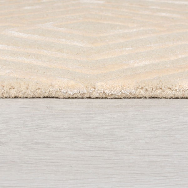 Béžový vlnený koberec Flair Rugs Diamonds, 160 x 230 cm-image-3