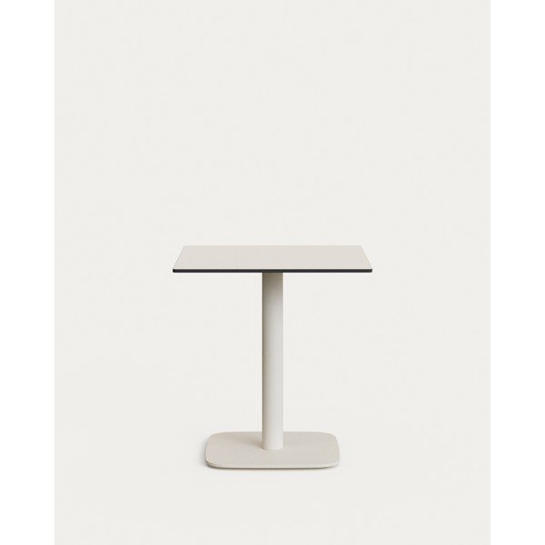 Kovový záhradný jedálenský stôl 68x68 cm Dina – Kave Home-image-4