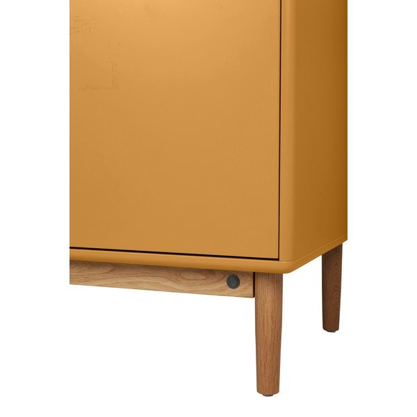 V horčicovej farbe závesná skrinka s umývadlom bez batérie 80x62 cm Color Bath – Tom Tailor-image-1