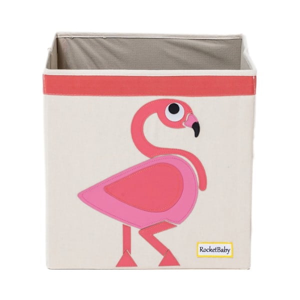 Látkový detský úložný box Mingo the Flamingo - Rocket Baby