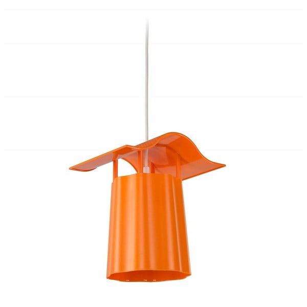 Oranžový závesný vonkajší lampáš Luciana