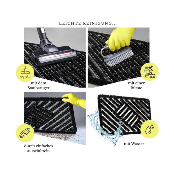 Rohožka z kokosového vlákna 40x60 cm Coco Black – Hanse Home-image-3