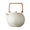 Krémovobiela matná kameninová kanvička na čaj Bitz Basics, 1,2 l