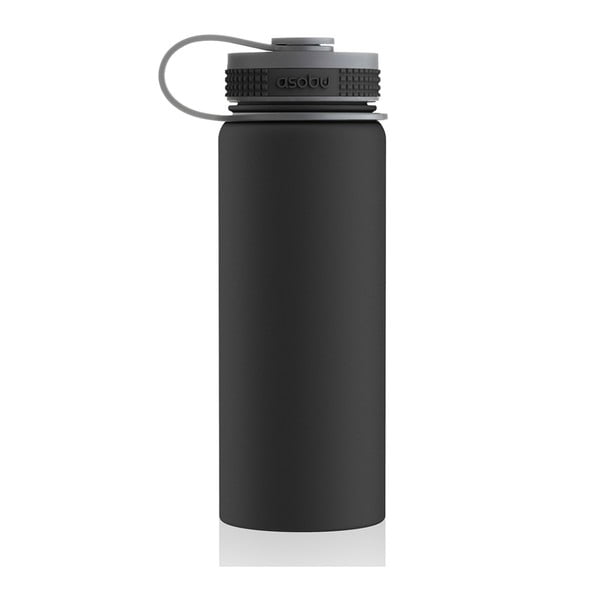 Čierna termofľaša Asobu Alpine Flask, 530 ml