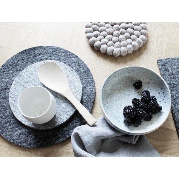 Antracitovosivá plstená podložka pod pohár z vlny Wooldot Felt Coaster, ⌀ 30 cm-image-2