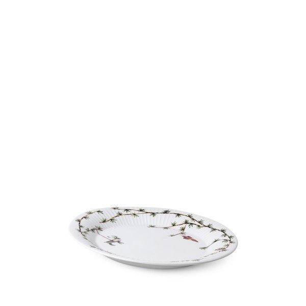 Biely porcelánový servírovací tanier s vianočným motívom 27x34 cm Hammershøi – Kähler Design