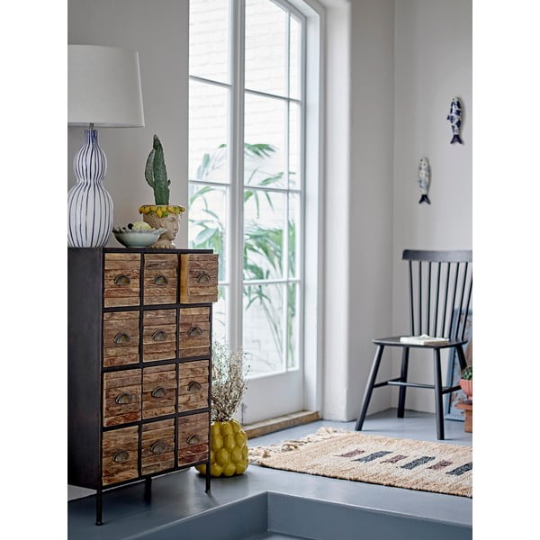 Čierna jedálenská stolička z kaučukového dreva Mill – Bloomingville-image-1