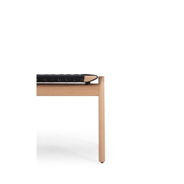 Čierna/v prírodnej farbe lavica Klupa – Gazzda-image-3