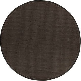 Čierny vonkajší koberec Floorita Tatami, ø 200 cm