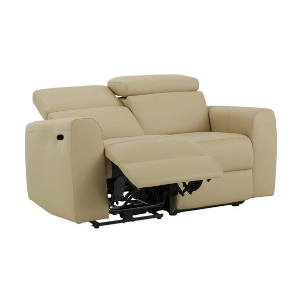 Biela pohovka z imitácie kože 158 cm Capena – Støraa-image-1