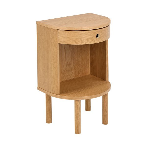 Nočný stolík v dekore duba v svetloprírodnej farbe Paron – Actona-image-2