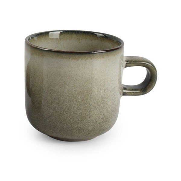 Zelená/sivá kameninová šálka 240 ml Meridian – Salt&Pepper-image-2