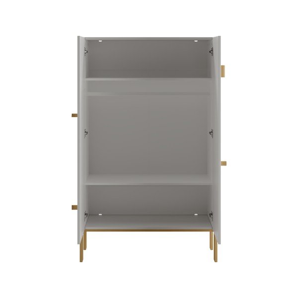 Svetlosivá detská šatníková skriňa 100x170 cm Cube - Pinio-image-4