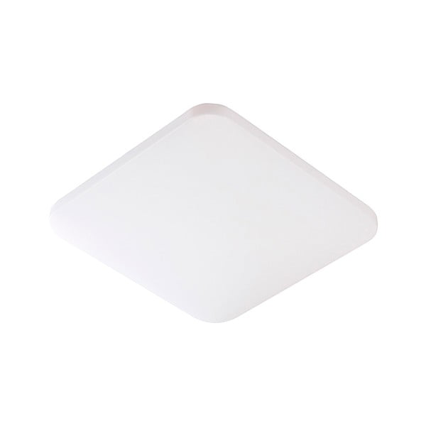 Biele štvorcové stropné svietidlo s ovládaním teploty farby SULION, 43 × 43 cm