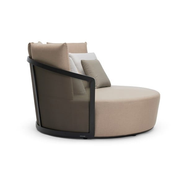 Béžové polstrované záhradné ležadlo Cielo – Diphano-image-2