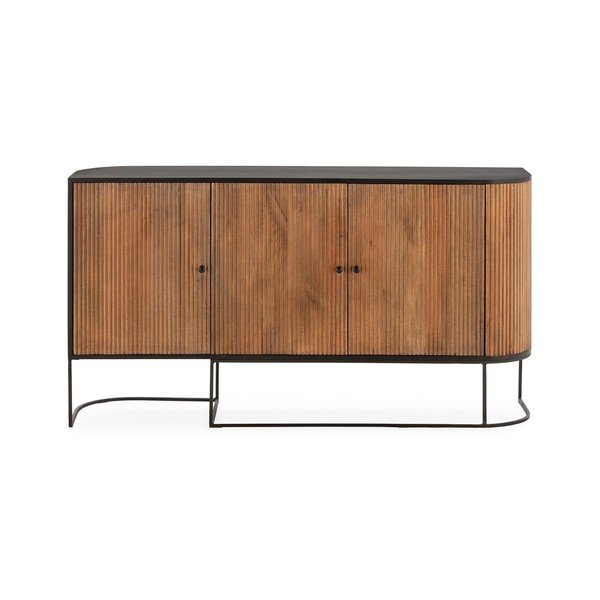Komoda z mangového dreva v prírodnej farbe 165x90x40 cm Curve – MOME-image-2