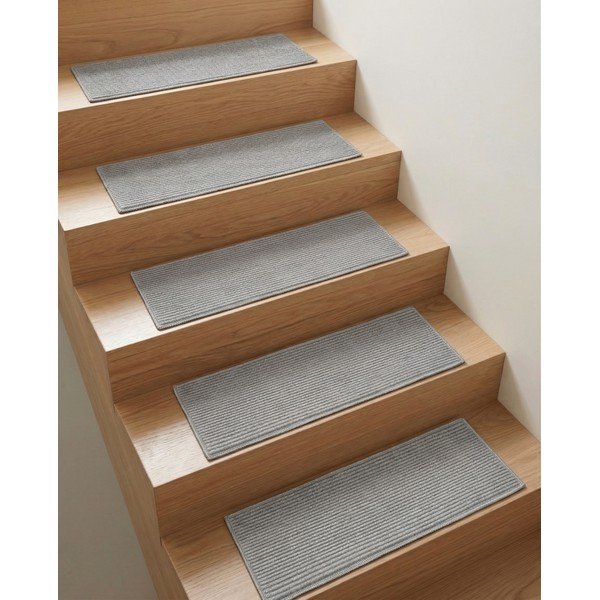 Sivé nášľapy na schody v súprave 16 ks 25x65 cm Silio – Vitaus-image-1
