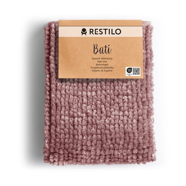 Fialová kúpeľňová predložka AmeliaHome Bati, 60 x 90 cm