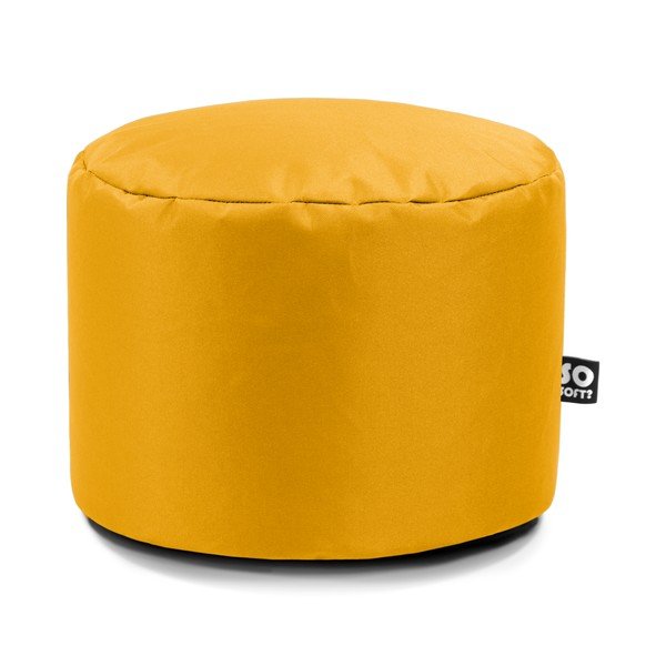 Žltý detský sedací vak Dot M – So Soft?
