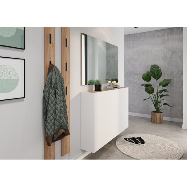 Biela závesná skrinka v dekore duba 138x87x25 cm Libbiano – Germania-image-4