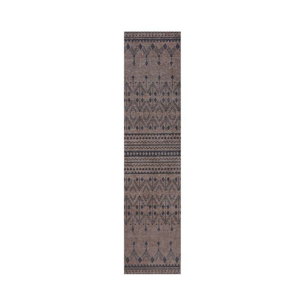 Hnedý prateľný koberec behúň 57x230 cm MATCH NIKO JUTE LOOK – Flair Rugs