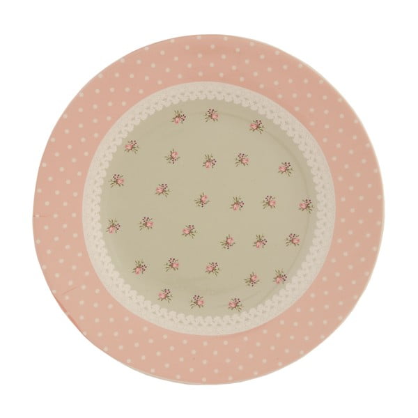 Keramický tanier Clayre Roses, 26 cm