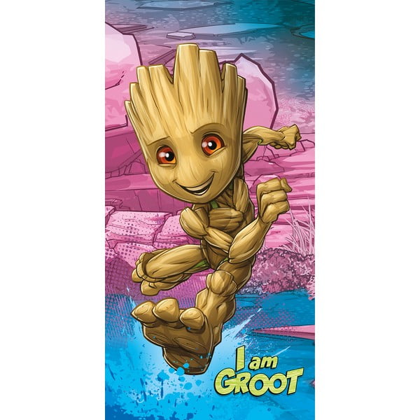 Bavlnená detská osuška 70x140 cm Groot "I am groot" – Jerry Fabrics