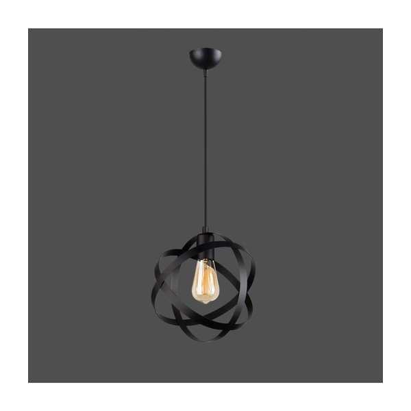 Čierne kovové závesné svietidlo Lama – Squid Lighting-image-1