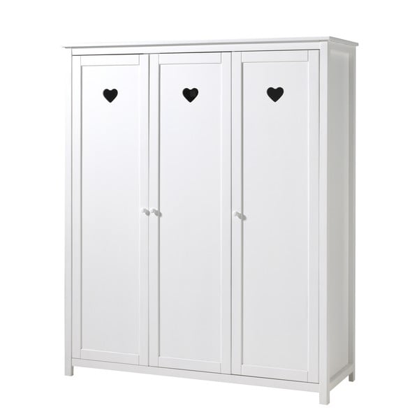 Biela detská šatníková skriňa 159x191x57 cm Amori – Vipack