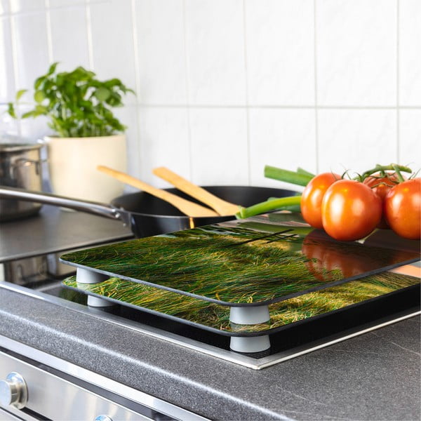 Kryty na sporák v súprave 2 ks z tvrdeného skla 52x30 cm Lighthouse - Maximex-image-1