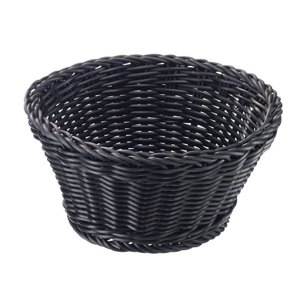 Čierny stolový košík Saleen, ø 18 cm