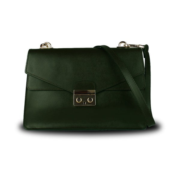 Zelená kabelka z pravej kože JOHN FISH Due