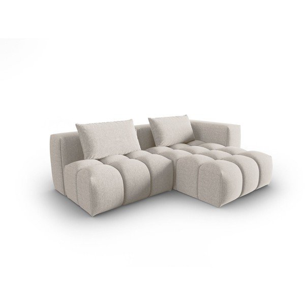 Béžová rohová pohovka (pravý roh/s leňoškou) Verona – Cosmopolitan Design