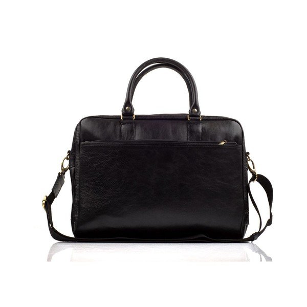 Pánska kožená taška Solier SL01 Black-image-2