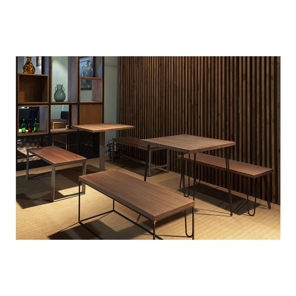 Jedálenský stôl s doskou z bukového dreva indhouse Chicago, 70 × 70 cm