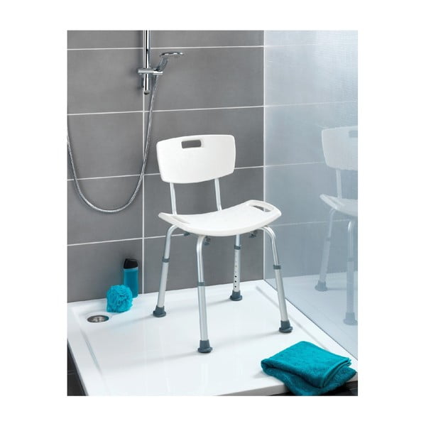 Sedacia stolička s operadlom do sprchy Wenko Stool With Back, 54 × 49 cm-image-4