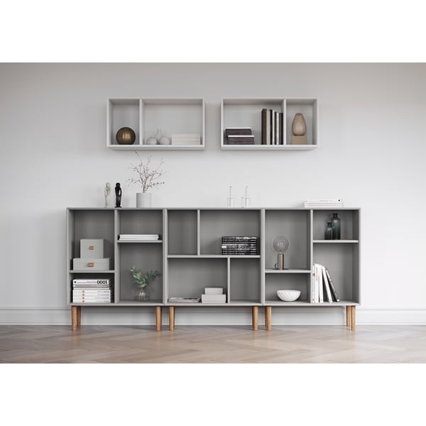 Svetlosivý modulárny policový systém 70x70 cm Z Cube - Tenzo-image-1