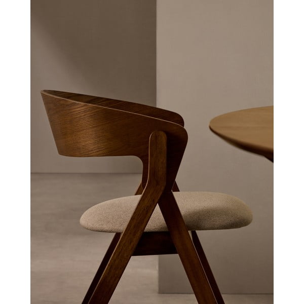 Hnedá jedálenská stolička Godia – Kave Home-image-1