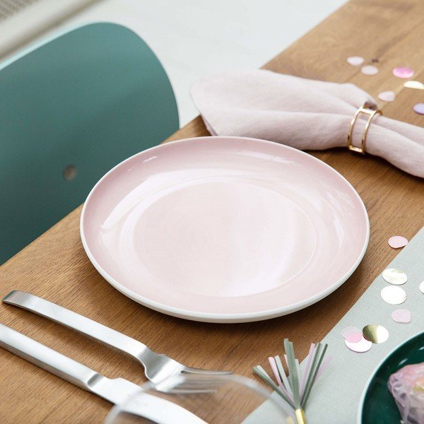 Bielo-ružový porcelánový tanier Villeroy & Boch Uni, ⌀ 24 cm-image-1