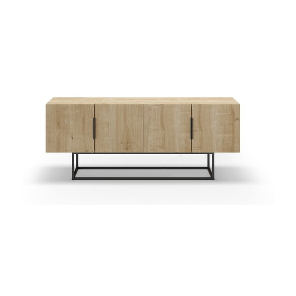 TV stolík v dekore duba v prírodnej farbe 140x55 cm Titan – Marckeric