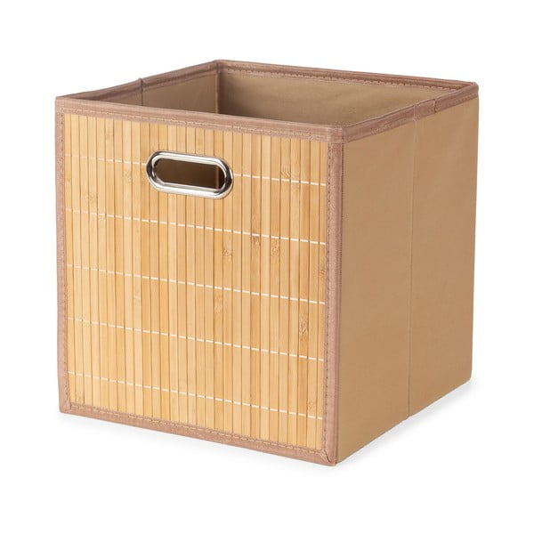 Bambusový úložný box v prírodnej farbe 31x31x31 cm – Compactor