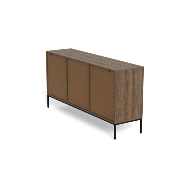 Komoda v dekore duba v tmavo prírodnej farbe 158x80x40 cm Palmdale – Actona-image-4